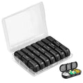 1 Set Pill Box 7 Days Organizer 21 Grids 3 Times One Day Portable Travel With Large Compartments For Vitamins Medicine Fish Oils