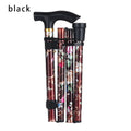 Lightweight Elderly Care Gift Aluminum Alloy Made Hiking Poles Non-slip Crutches Folding Trekking Stick Telescopic Walking Cane