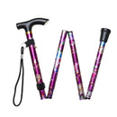 Lightweight Elderly Care Gift Aluminum Alloy Made Hiking Poles Non-slip Crutches Folding Trekking Stick Telescopic Walking Cane