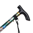 Lightweight Elderly Care Gift Aluminum Alloy Made Hiking Poles Non-slip Crutches Folding Trekking Stick Telescopic Walking Cane