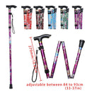 Lightweight Elderly Care Gift Aluminum Alloy Made Hiking Poles Non-slip Crutches Folding Trekking Stick Telescopic Walking Cane