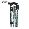 Lightweight Elderly Care Gift Aluminum Alloy Made Hiking Poles Non-slip Crutches Folding Trekking Stick Telescopic Walking Cane