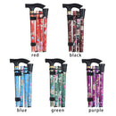 Lightweight Elderly Care Gift Aluminum Alloy Made Hiking Poles Non-slip Crutches Folding Trekking Stick Telescopic Walking Cane