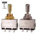 Tooyful Guitar Metal Closed 3 Way Pickup Selector Tone Switch Copper Knob for LP Electric Guitar Pickups Parts Swith Control