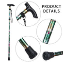 Lightweight Elderly Care Gift Aluminum Alloy Made Hiking Poles Non-slip Crutches Folding Trekking Stick Telescopic Walking Cane