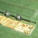 Comedero para pájaros de ventana: vista clara de aves silvestres