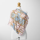 70cm*70cm Fashion 2025 Design Print Silk Square Scarf Women Floral Foulard Horse Hairband Neckerchief Hijab Headband Bandana