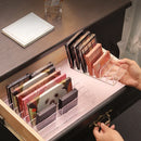 7-Compartment Transparent Makeup Organizer for Eyeshadow Palette and Cosmetics, Vanity Table and Bathroom Countertop Storage Box