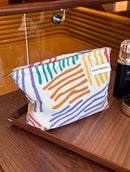 Corduroy Women Cosmetic Bag Large Capacity Makeup Storage Bag Travel Portable Organizer Zipper Wash Bag