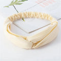Women Headband Bohemian Elastic Hair Bands Soft Solid Color Girls Hairband Hair Accessories Twisted Knotted Headwrap
