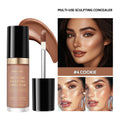 Long-lasting Coverage Concealer Matte Foundation Multi-Use Cream Oil Free Highlight and Retouch Face Makeup Products for Women