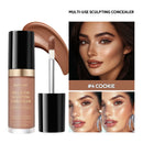 Long-lasting Coverage Concealer Matte Foundation Multi-Use Cream Oil Free Highlight and Retouch Face Makeup Products for Women