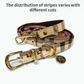 Pet Collar and Leash Set Leather Fashion Adjustable Collars for Dogs Pet Supplies Collars for Medium and Large Dogs Gift for Dog