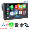Hippcron Car Radio 1 Din Carplay Android Auto Multimedia Player HD 7‘’ Touch Screen FM AUX Input Bluetooth MirrorLink Universal