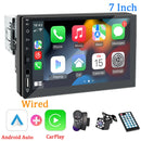 Hippcron Car Radio 1 Din Carplay Android Auto Multimedia Player HD 7‘’ Touch Screen FM AUX Input Bluetooth MirrorLink Universal