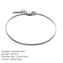 EManco Wire Chain Bracelet Fashion Trend New Personalized Men's White Gold Bracelet Non-Fading Color Wholesale Jewelry