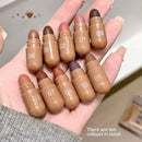 ‌10 Colors Brown Toned Capsule Lipstick Set Smooth Matte Velvet‌ Lasting Mini Lip Balm Smudge Proof High Pigment Lips Makeup Kit