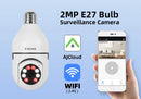Bulb E27 Surveillance Camera Full Color Night Vision Automatic Human Tracking Zoom Indoor Security Monitor Wifi Miini IP Camera