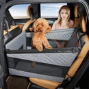 Pet Car Nest Bed, Full Coverage Back Seat Hammock Extender for Cars, Waterproof Scratchproof with Mesh Pocket for All Size Dogs