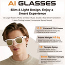 2026 4K HD AI Smart Glasses Chat GPT 800MP Camera Bluetooth Call 290mAh Battery 32GB Voice Assistant Control Smart Glasses 2026
