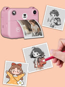 Kids Digital Camera Photography Instant Print Photo 1080P HD With Video Recorder Mini Thermal Printer Educational Birthday Gifts