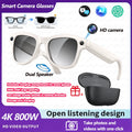2026 4K HD AI Smart Glasses Chat GPT 800MP Camera Bluetooth Call 290mAh Battery 32GB Voice Assistant Control Smart Glasses 2026