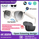2026 4K HD AI Smart Glasses Chat GPT 800MP Camera Bluetooth Call 290mAh Battery 32GB Voice Assistant Control Smart Glasses 2026