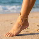 Bohemia Multilayer Rice Bead Anklet Set for Women Fashion Starfish Pendant Anklets Summer Sandy Beach Ankle Chain On Leg Jewelry