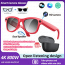 2026 4K HD AI Smart Glasses Chat GPT 800MP Camera Bluetooth Call 290mAh Battery 32GB Voice Assistant Control Smart Glasses 2026