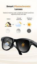 2026 4K HD AI Smart Glasses Chat GPT 800MP Camera Bluetooth Call 290mAh Battery 32GB Voice Assistant Control Smart Glasses 2026