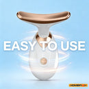 Micro-Current EMS Face Lifting Massager, Portable with Ions Boost for Instant Firming, Wrinkle Smoothing & Jawline Sculpting