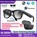 2026 4K HD AI Smart Glasses Chat GPT 800MP Camera Bluetooth Call 290mAh Battery 32GB Voice Assistant Control Smart Glasses 2026