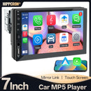 Hippcron Car Radio 1 Din Carplay Android Auto Multimedia Player HD 7‘’ Touch Screen FM AUX Input Bluetooth MirrorLink Universal