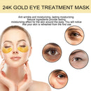 EELHOE 24k Gold Under Eye Patches 60 Pcs Eye Mask Pure Gold Anti-Aging Collagen Hyaluronic Acid Under Eye Mask