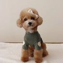 Autumn and Winter Dog Base Shirt Cute Love Bear Teddy Yorkshire Hoodie Dog Cat Pet Love Warm Clothes Designer Dog Clothes