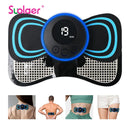 EMS Neck Massager Rechargeable Cervical Neck massager Back and Neck massage Pulse Mussle Stimulator Portable Body mini massager