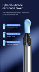 3 in 1 Wi-Fi Enabled Ear Pick Tweezers 12MP Camera Earwax Removal Tool with Rechargeable Battery Ear Cleaner with Tweezers Tools