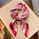 Hot Selling New 90 * 90 Women's Headscarf High-end Simple Black and White Polka Dot Printed Twill Silk Light Luxury Scarf