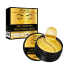 EELHOE 24k Gold Under Eye Patches 60 Pcs Eye Mask Pure Gold Anti-Aging Collagen Hyaluronic Acid Under Eye Mask
