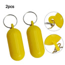 2pcs Kayak Keychain Float Surf Floating Non Sinking Pendant Lock Ring Yellow Beach Markers Yacht Inflatable Boat Edc Accessories