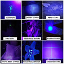 Alonefire SV77 10W 365nm UV Flashlight Ultraviolet Black Light Pet Moss Detector For Cat Dog Stains Bed Bug Moldy Food