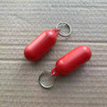 2pcs Kayak Keychain Float Surf Floating Non Sinking Pendant Lock Ring Yellow Beach Markers Yacht Inflatable Boat Edc Accessories