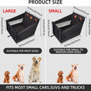 Pet Car Nest Bed, Full Coverage Back Seat Hammock Extender for Cars, Waterproof Scratchproof with Mesh Pocket for All Size Dogs