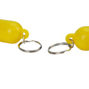 2pcs Kayak Keychain Float Surf Floating Non Sinking Pendant Lock Ring Yellow Beach Markers Yacht Inflatable Boat Edc Accessories