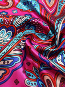 New Brand Print Headband Scarf Women Fashion 90*90cm Silk Satin Hijab Bandana Neckerhicef Sun Protection Shawl Wrap Headscarf