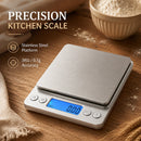 Digital Kitchen Scale Stainless Steel Food Scale with LCD Display for Precise Weighing of Cooking Ingredients Diet