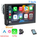 Hippcron Car Radio 1 Din Carplay Android Auto Multimedia Player HD 7‘’ Touch Screen FM AUX Input Bluetooth MirrorLink Universal