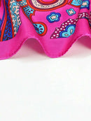 New Brand Print Headband Scarf Women Fashion 90*90cm Silk Satin Hijab Bandana Neckerhicef Sun Protection Shawl Wrap Headscarf
