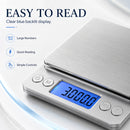 Digital Kitchen Scale Stainless Steel Food Scale with LCD Display for Precise Weighing of Cooking Ingredients Diet