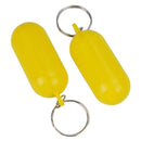 2pcs Kayak Keychain Float Surf Floating Non Sinking Pendant Lock Ring Yellow Beach Markers Yacht Inflatable Boat Edc Accessories
